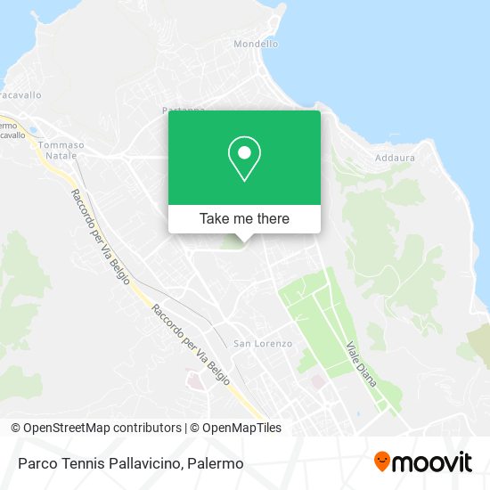 Parco Tennis Pallavicino map