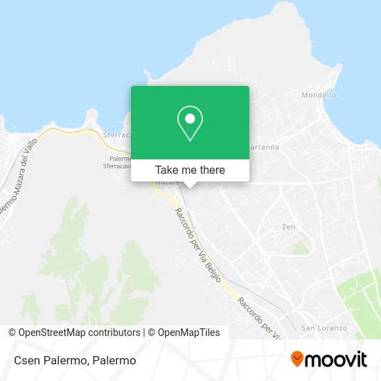 Csen Palermo map