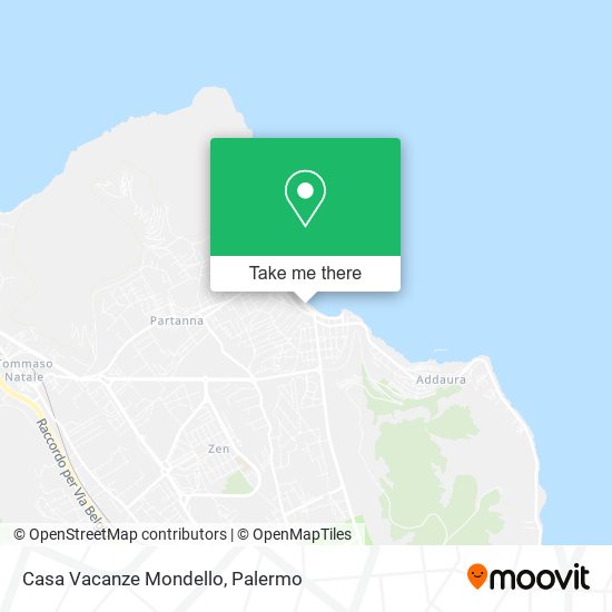 Casa Vacanze Mondello map