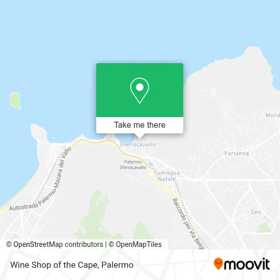 Wine Shop of the Cape map