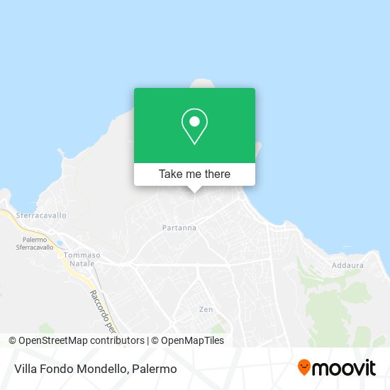 Villa Fondo Mondello map