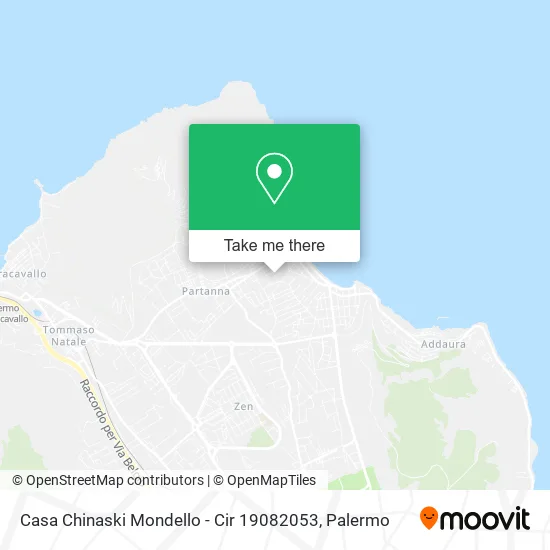 Chinaski House Mondello map