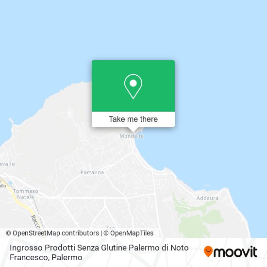 Ingrosso Prodotti Senza Glutine Palermo di Noto Francesco map