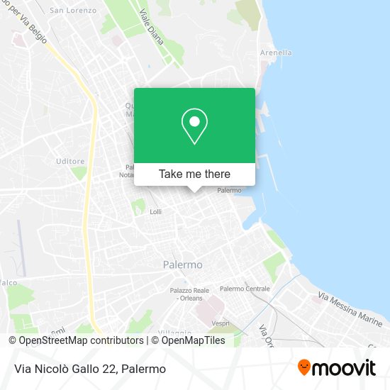 Via Nicolò Gallo  22 map
