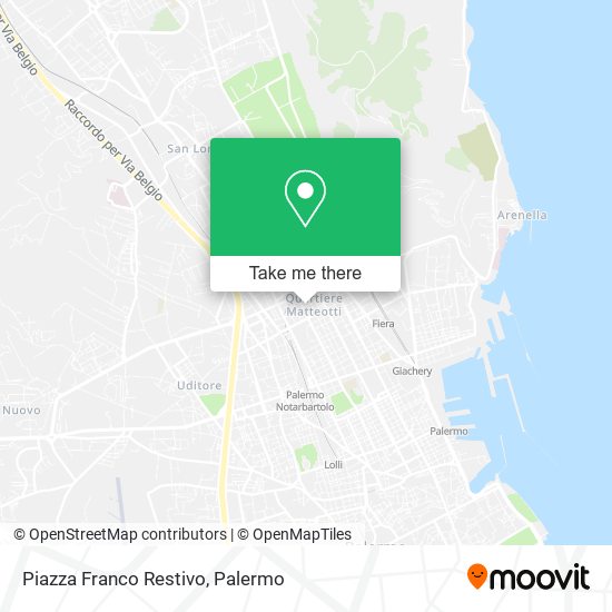Piazza Franco Restivo map