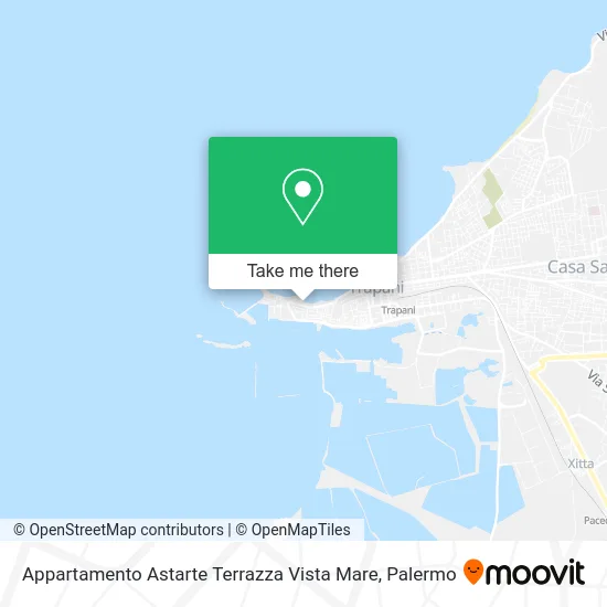 Appartamento Astarte Terrazza Vista Mare map