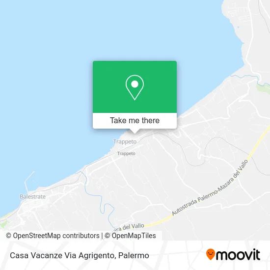 Casa Vacanze Via Agrigento map