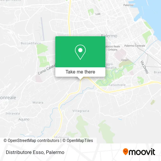 Distributore Esso map