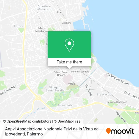 Anpvi Associazione Nazionale Privi della Vista ed Ipovedenti map