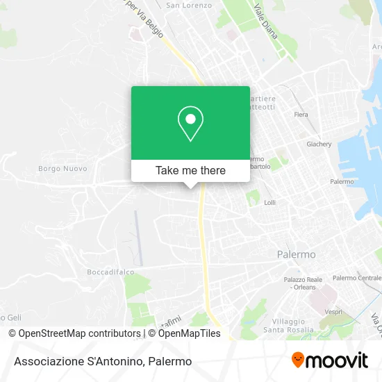Associazione S'Antonino map