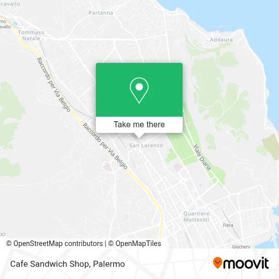 Cafe Sandwich Shop map