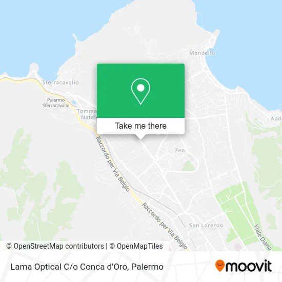 Lama Optical at Conca d'Oro map