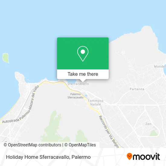 Sferracavallo Holiday Home map