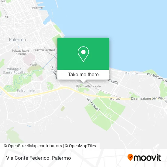 Via Conte Federico map