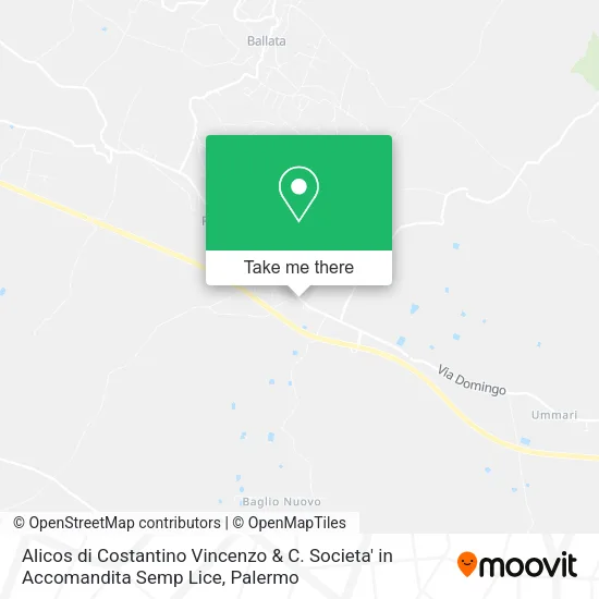 Alicos di Costantino Vincenzo & C. Societa' in Accomandita Semp Lice map