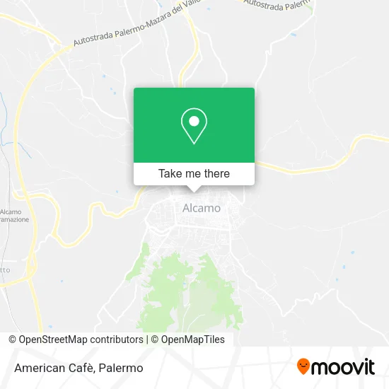 American Cafè map