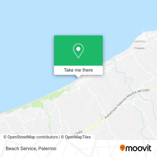 Beach Service map
