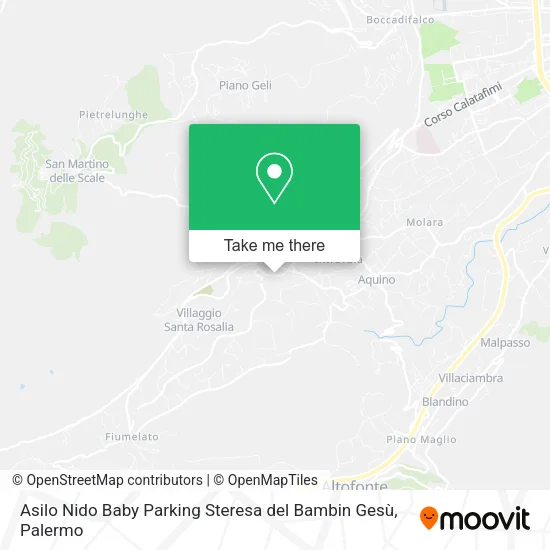Asilo Nido Baby Parking Steresa del Bambin Gesù map
