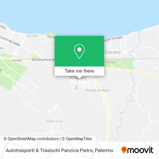 Autotrasporti & Traslochi Panzica Pietro map
