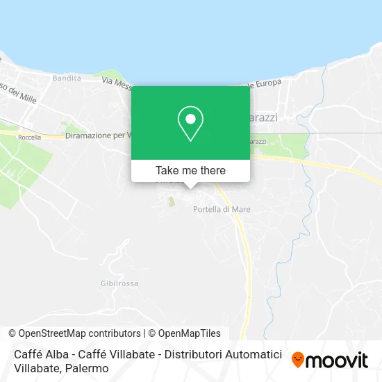 Caffé Alba - Caffé Villabate - Distributori Automatici Villabate map