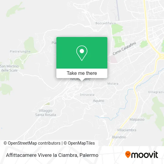 Affittacamere Vivere la Ciambra map