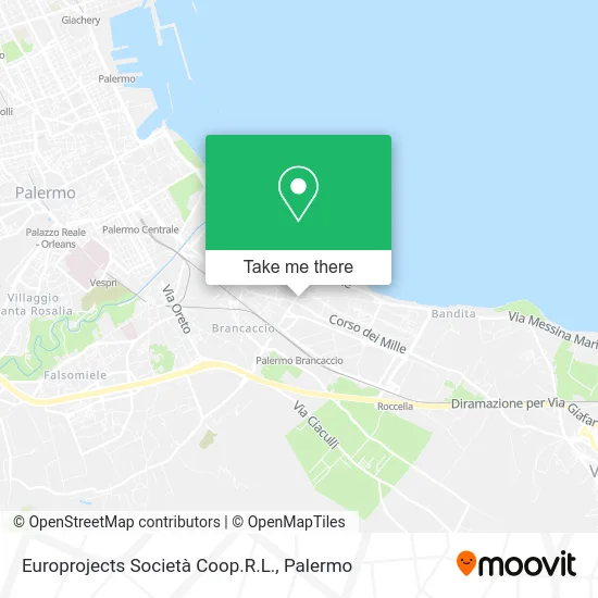 Europrojects Cooperative map