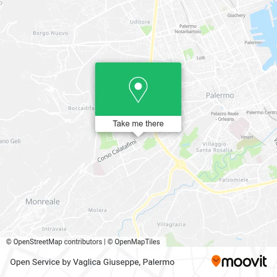 Open Service by Vaglica Giuseppe map