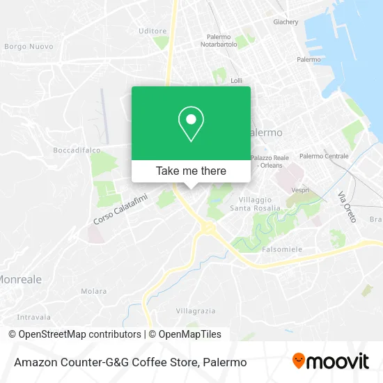 Amazon Counter-G&G Coffee Store map