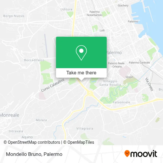 Mondello Bruno map