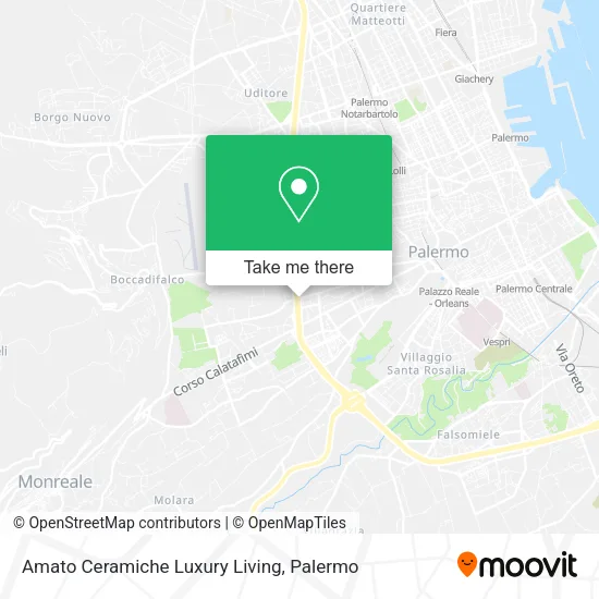 Amato Ceramiche Luxury Living map