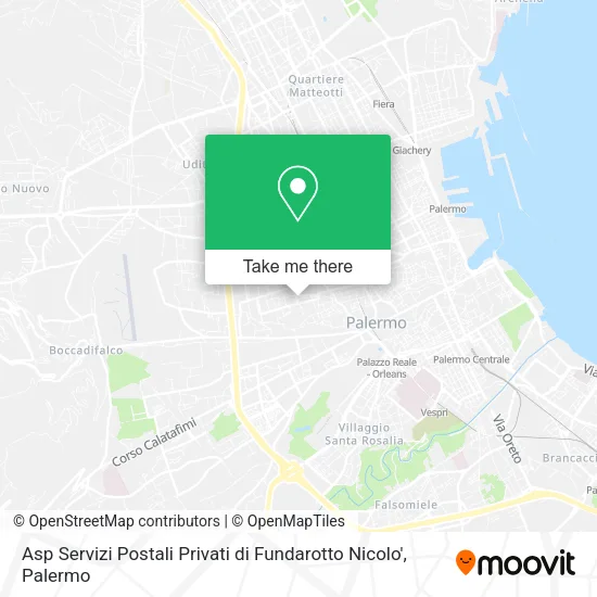 Asp Servizi Postali Privati di Fundarotto Nicolo' map