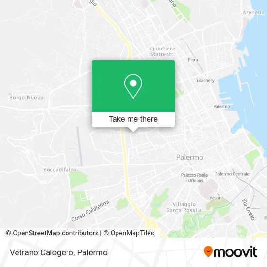 Vetrano Calogero map