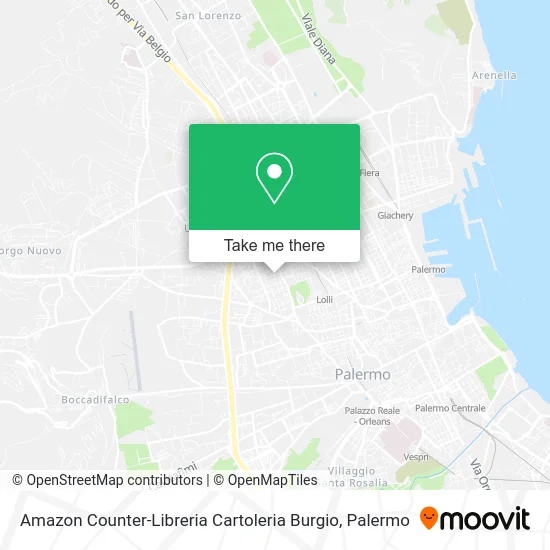 Amazon Counter-Libreria Cartoleria Burgio map