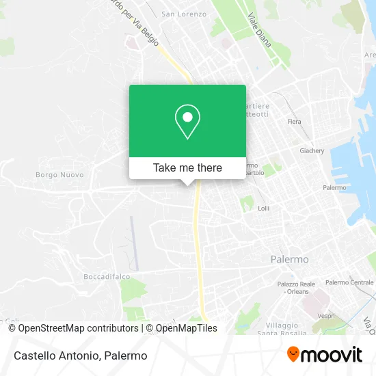 Castello Antonio map