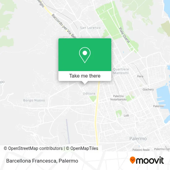 Barcellona Francesca map