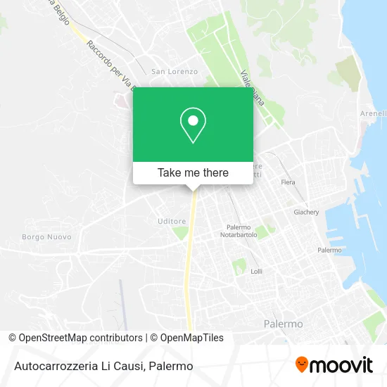 Autocarrozzeria Li Causi map
