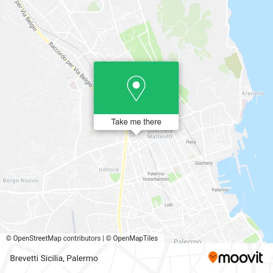 Brevetti Sicilia map