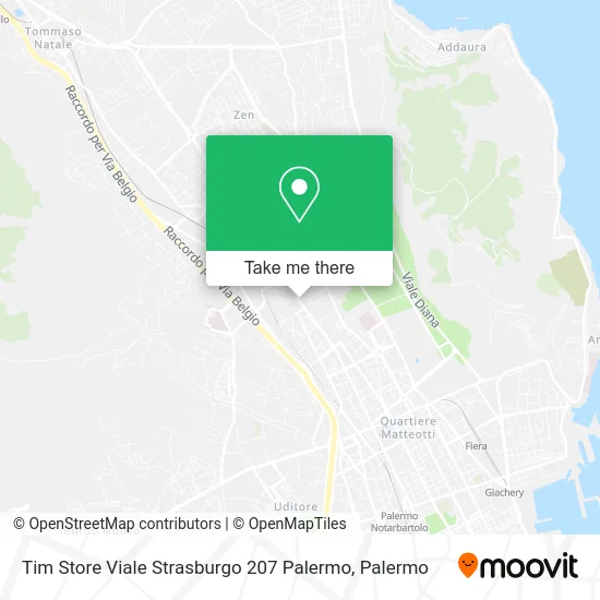 Tim Store Viale Strasburgo 207 Palermo map