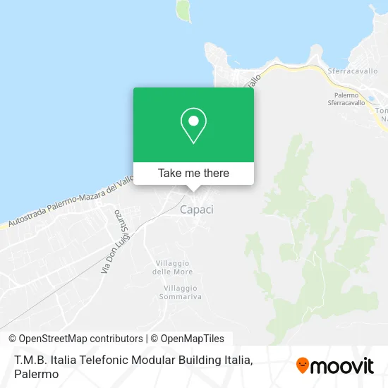 T.M.B. Italia Telefonic Modular Building Italia map