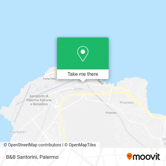 B&B Santorini map