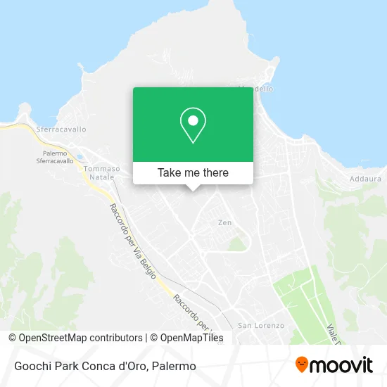 Goochi Park Conca d'Oro map