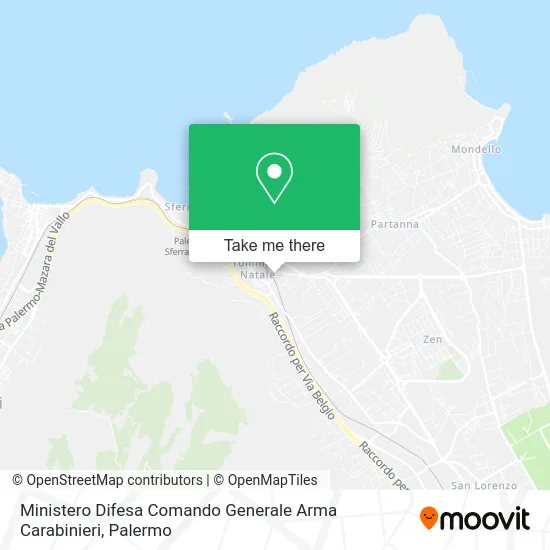 Ministero Difesa Comando Generale Arma Carabinieri map