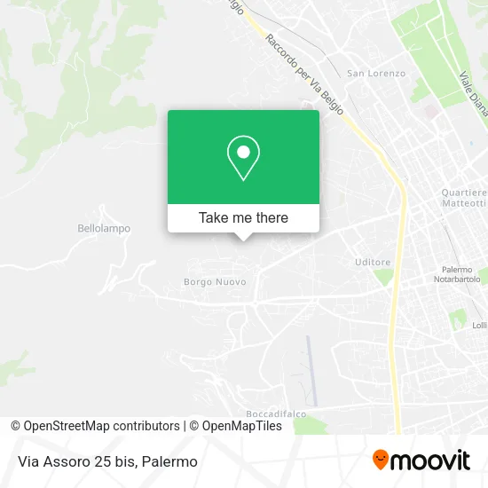 Via Assoro  25 bis map