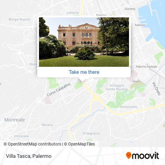 Villa Tasca map