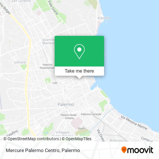 Mercure Palermo Centro map