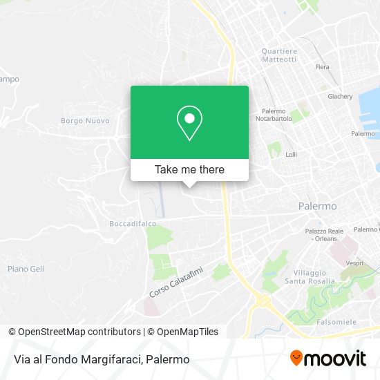 Via al Fondo Margifaraci map