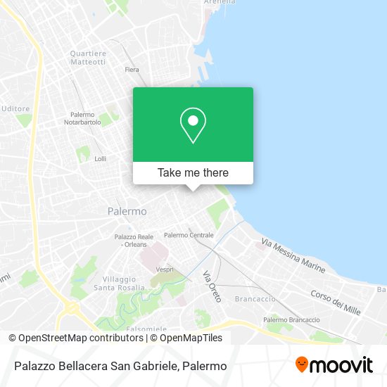 Palazzo Bellacera San Gabriele map