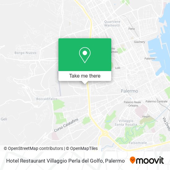 Hotel Restaurant Villaggio Perla del Golfo map