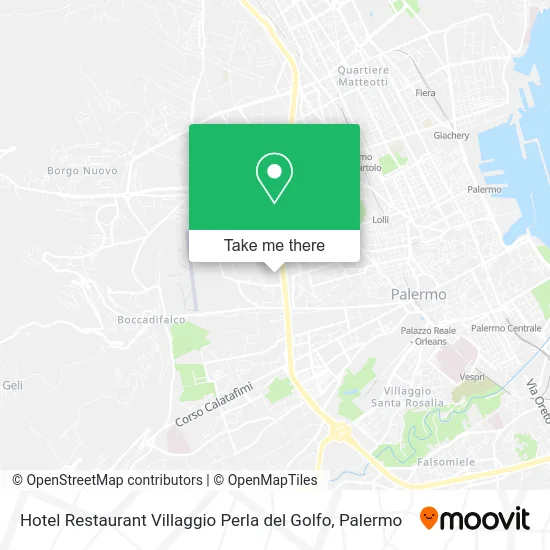 Hotel Restaurant Villaggio Perla del Golfo map