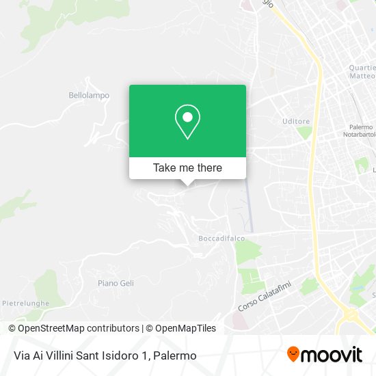 Via Ai Villini Sant Isidoro 1 map